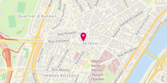 Plan de Notshy Auteuil, 42 Rue d'Auteuil, 75016 Paris