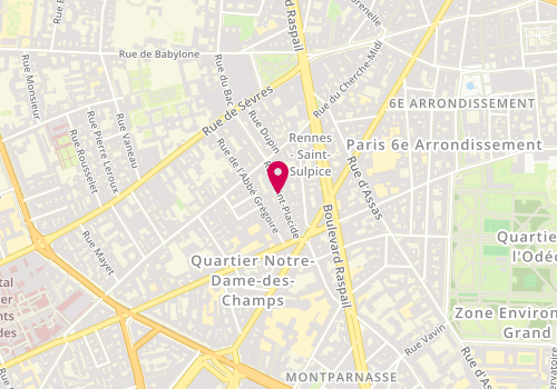 Plan de Le Refuge, 44 Rue Saint Placide, 75006 Paris