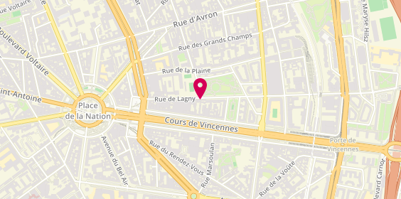 Plan de Mica, 34 Rue de Lagny, 75020 Paris