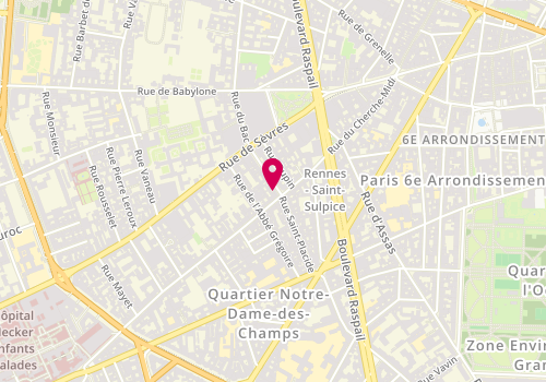 Plan de Jonak Saint Placide, 26 Rue Saint-Placide, 75006 Paris