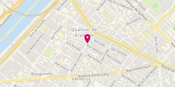 Plan de Garrice, 15 Rue de Lourmel, 75015 Paris