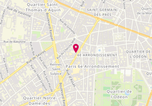 Plan de Rudy's, 84 Rue de Rennes, 75006 Paris