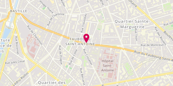 Plan de Queenelli, 157 Rue Faubourg Saint Antoine, 75011 Paris