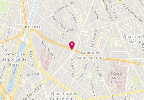 Plan de Bocage, 96 Rue du Faubourg Saint-Antoine, 75012 Paris