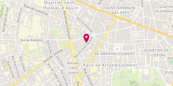 Plan de Accessoire Diffusion, 6 Rue du Cherche-Midi, 75006 Paris