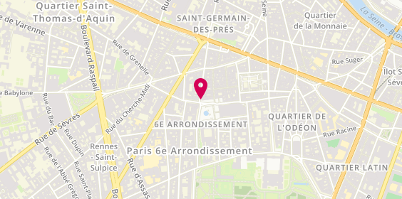 Plan de Comptoir des Cotonniers, 12 place Saint-Sulpice, 75006 Paris
