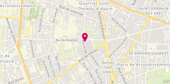 Plan de Loro Piana, 24 Rue de Sèvres, 75007 Paris