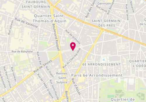 Plan de Marisa, 7 Rue de Sèvres, 75006 Paris