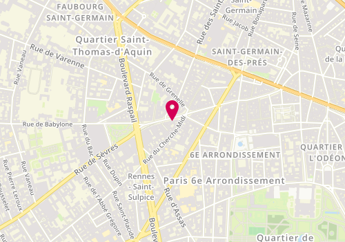 Plan de Ikks Women, 5 Rue de Sèvres, 75006 Paris