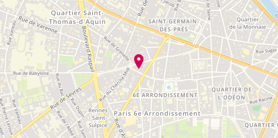 Plan de Heschung Saint-Germain, 18 Rue du Vieux Colombier, 75006 Paris