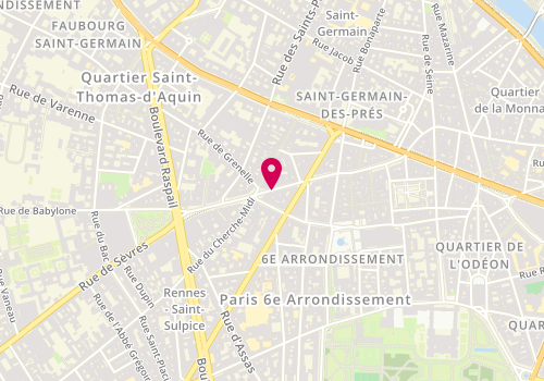 Plan de Repetto, 51 Rue du Four, 75006 Paris