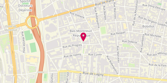 Plan de Sergent Major, 49/51 Rue Emile Zola, 93100 Montreuil