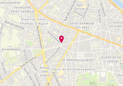 Plan de Tod's, 44-46 Rue du Dragon, 75006 Paris