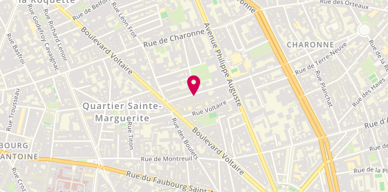 Plan de Estampille Ouest, 14 Rue Alexandre Dumas, 75011 Paris