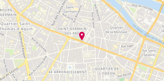Plan de Hugo Boss, 168 Boulevard Saint-Germain, 75006 Paris