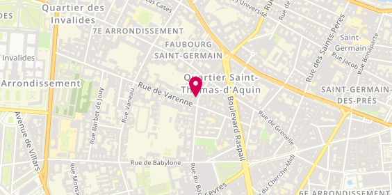 Plan de Fairmount, 94 Rue du Bac, 75007 Paris