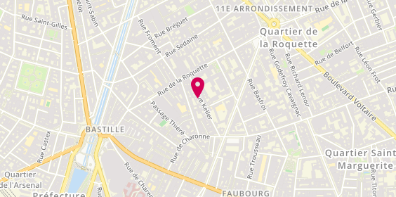 Plan de Gaëlle Barré, 17 Rue Keller, 75011 Paris