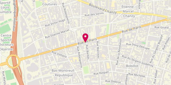 Plan de Zia, 151 Rue Paris, 93100 Montreuil