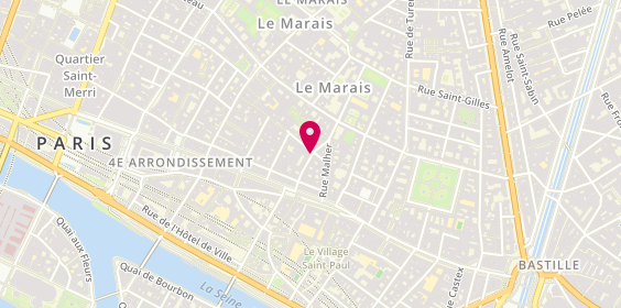 Plan de Ecco, 3 Bis Rue des Rosiers, 75004 Paris