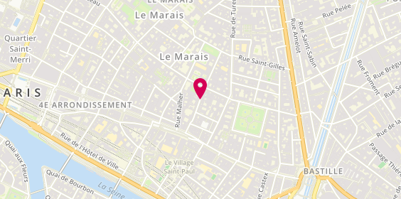 Plan de Des Petits Hauts, 24 Rue de Sevigne, 75004 Paris