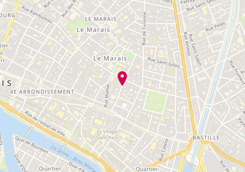 Plan de Sandro, 26 Rue de Sévigné, 75004 Paris