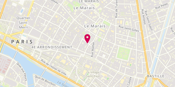 Plan de Minelli, 3 Bis Rue des Rosiers, 75004 Paris