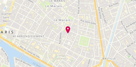 Plan de Claudie Pierlot, 26 Rue de Sévigné, 75004 Paris