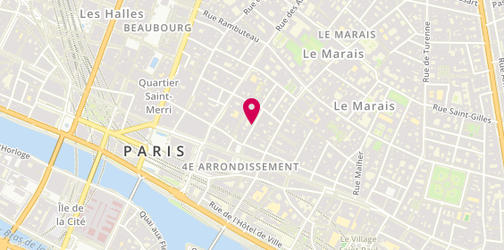 Plan de La Botte Gardiane, 25 Rue du Bourg Tibourg, 75004 Paris