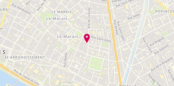 Plan de Barracuda, 43 Rue de Turenne, 75003 Paris