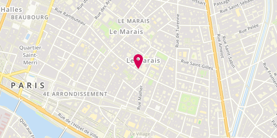 Plan de Jonak, 22 Rue des Francs Bourgeois, 75003 Paris