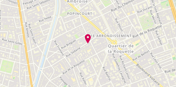 Plan de Sneakers Ink, 58 Rue Sedaine, 75011 Paris