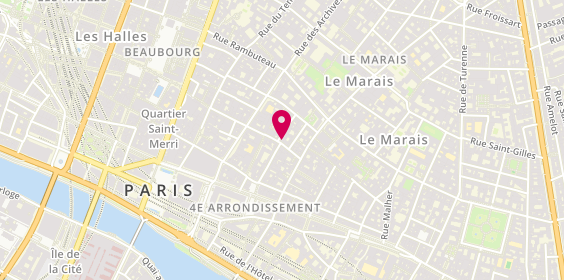 Plan de I.E.M Distribution, 16 Rue Sainte-Croix de la Bretonnerie, 75004 Paris