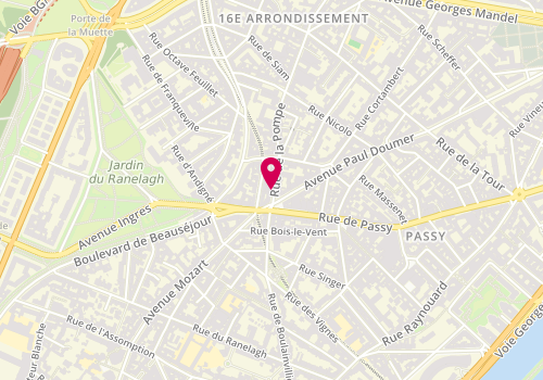 Plan de Du Pareil au Même, 3 Rue de la Pompe, 75016 Paris