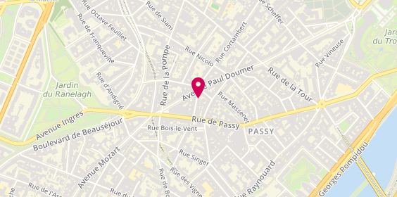 Plan de Les Enfantines Paris, 12 Rue Guichard, 75116 Paris