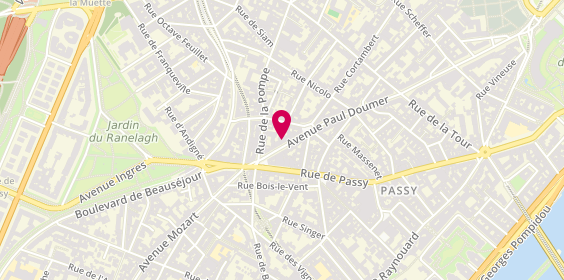 Plan de Jennyfer, 90 avenue Paul Doumer, 75116 Paris