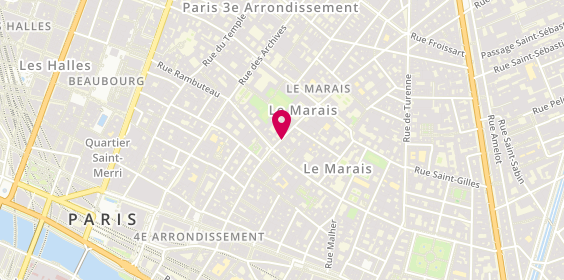 Plan de LAFAURIE Vieille du Temple, 56/58 Rue Vieille du Temple, 75003 Paris