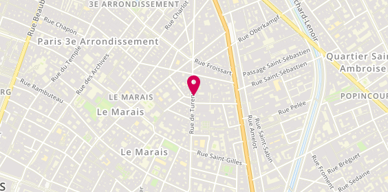 Plan de Itris, 74 Rue de Turenne, 75003 Paris