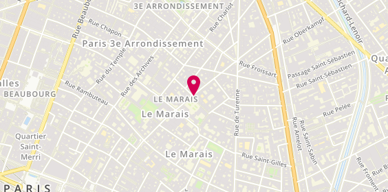 Plan de Le Mont Saint Michel, 96 Rue Vieille du Temple, 75003 Paris