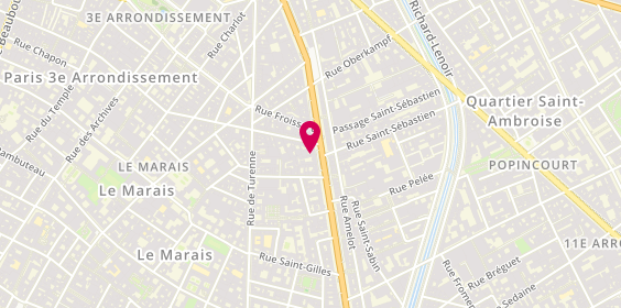 Plan de Ami Alexandre Mattiussi, 109 Boulevard Beaumarchais, 75003 Paris