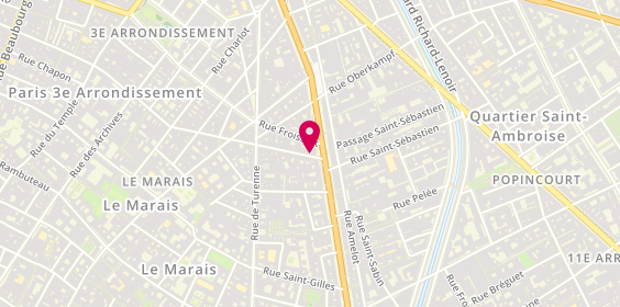 Plan de Oska, 4 Rue du Pont Aux Choux, 75003 Paris