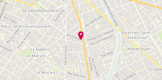 Plan de A.P.C Filles du Calvaire, 3 Boulevard des Filles du Calvaire, 75003 Paris