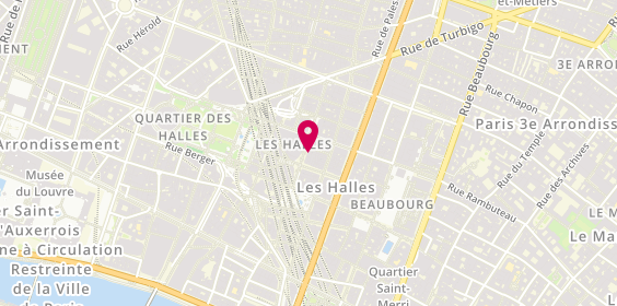 Plan de Dr Martens, 12 Rue Pierre Lescot, 75001 Paris