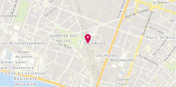 Plan de Jules Brice, Rue des Bons Vivants
Forum des Halles, 75001 Paris