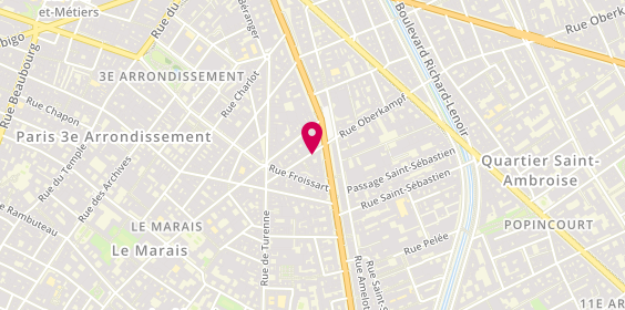 Plan de Ines de la Fressange Paris, 18 Rue Commines, 75003 Paris