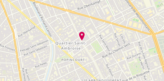 Plan de L'Epitoge, 50 Avenue Parmentier, 75011 Paris