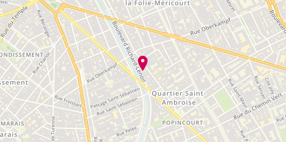 Plan de Ancien Accessoire Parisien, 98 Boulevard Richard-Lenoir, 75011 Paris