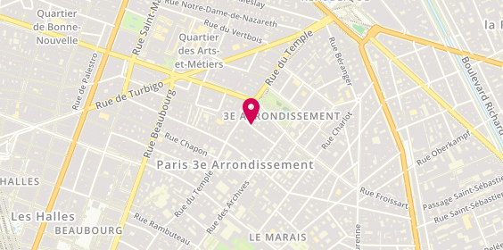Plan de Bella Ciao, 14 Rue Portefoin, 75003 Paris