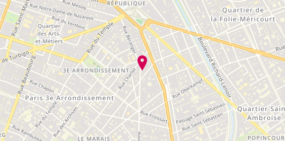 Plan de Jean Courcel, 128 Rue de Turenne, 75003 Paris