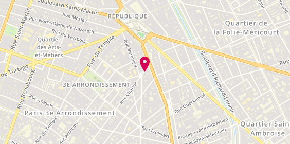 Plan de Ricardo Valenzi, 74 Rue Charlot, 75003 Paris