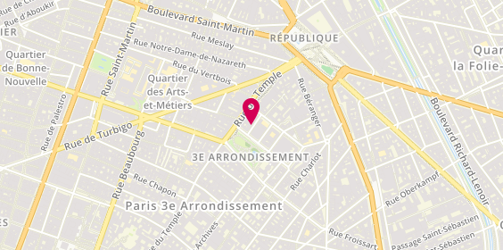 Plan de Plaisir Palace, 3 Rue Paul Dubois, 75003 Paris
